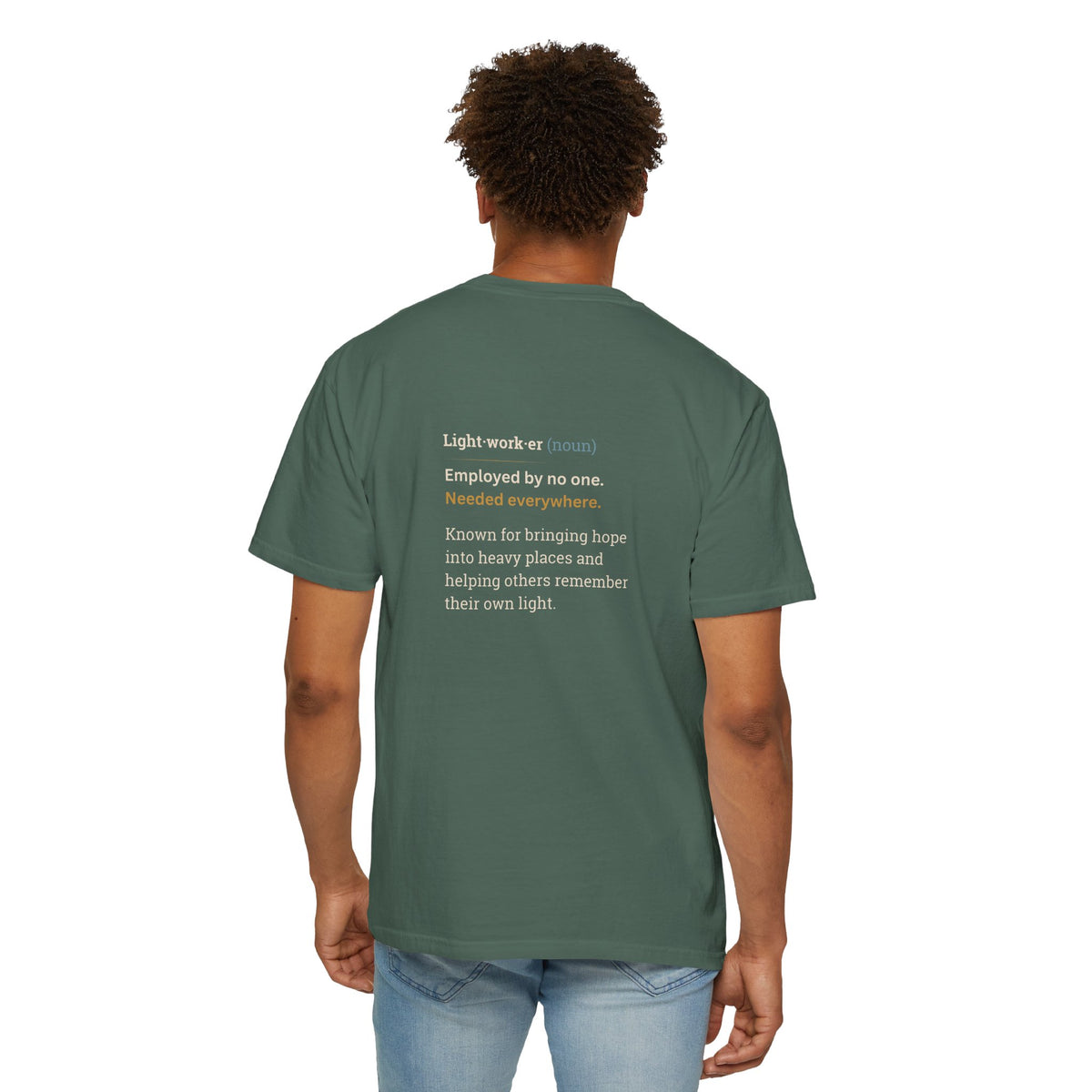 Lightworker Definition T-Shirt — Inspirational Back-Print Tee for Healers & Empaths