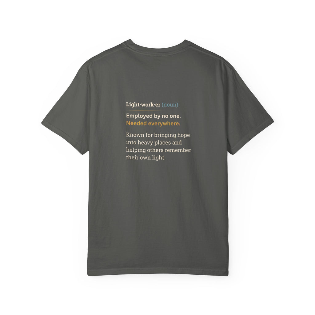 Lightworker Definition T-Shirt — Inspirational Back-Print Tee for Healers & Empaths