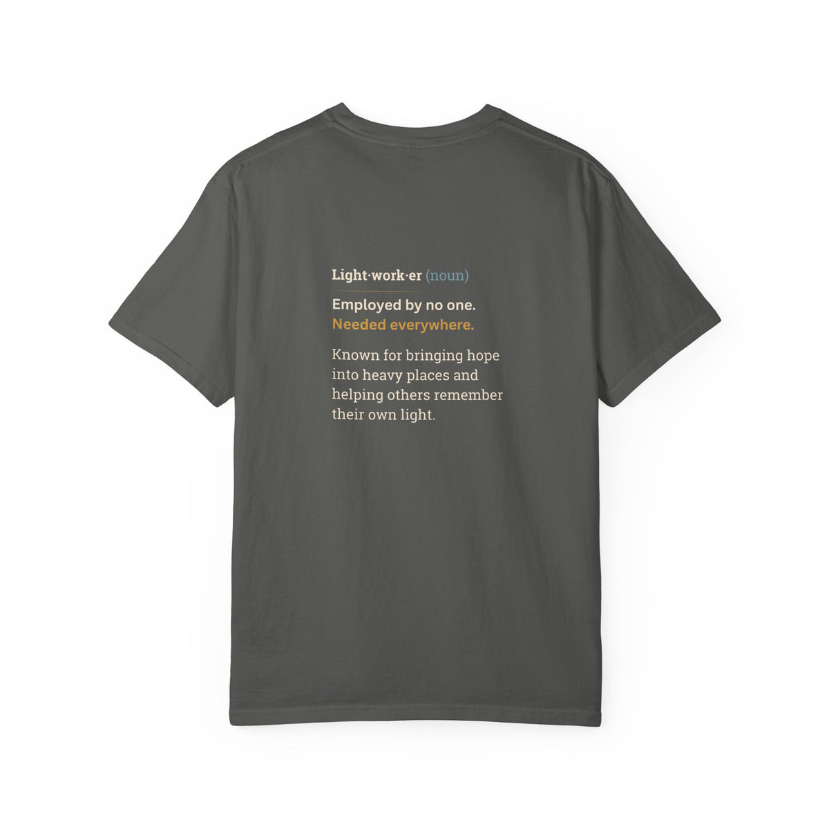 Lightworker Definition T-Shirt — Inspirational Back-Print Tee for Healers & Empaths