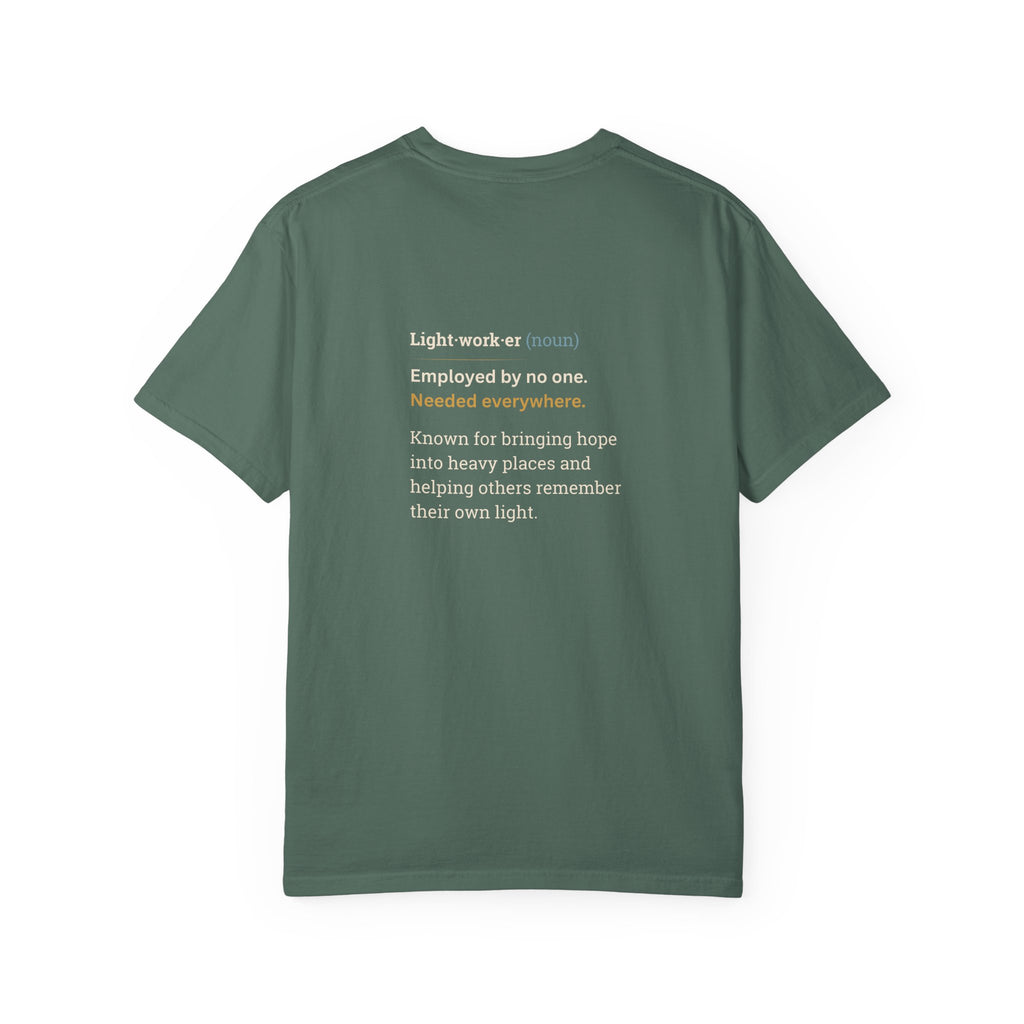 Lightworker Definition T-Shirt — Inspirational Back-Print Tee for Healers & Empaths