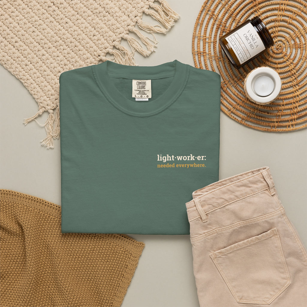 Lightworker Definition T-Shirt — Inspirational Back-Print Tee for Healers & Empaths