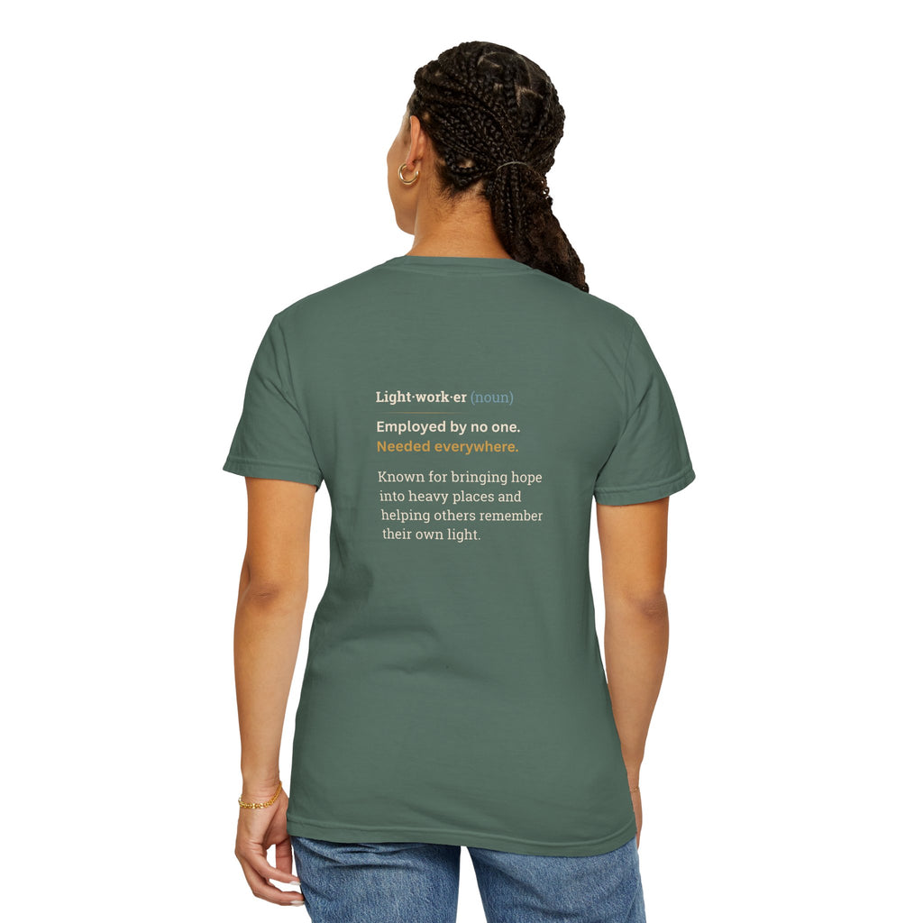 Lightworker Definition T-Shirt — Inspirational Back-Print Tee for Healers & Empaths