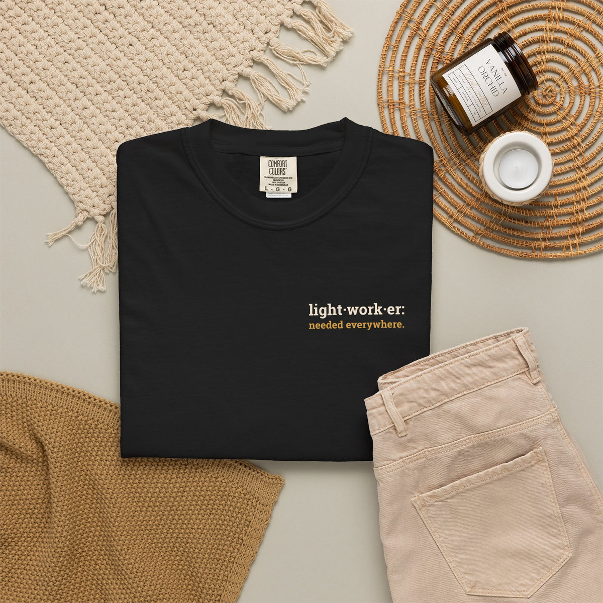Lightworker Definition T-Shirt — Inspirational Back-Print Tee for Healers & Empaths