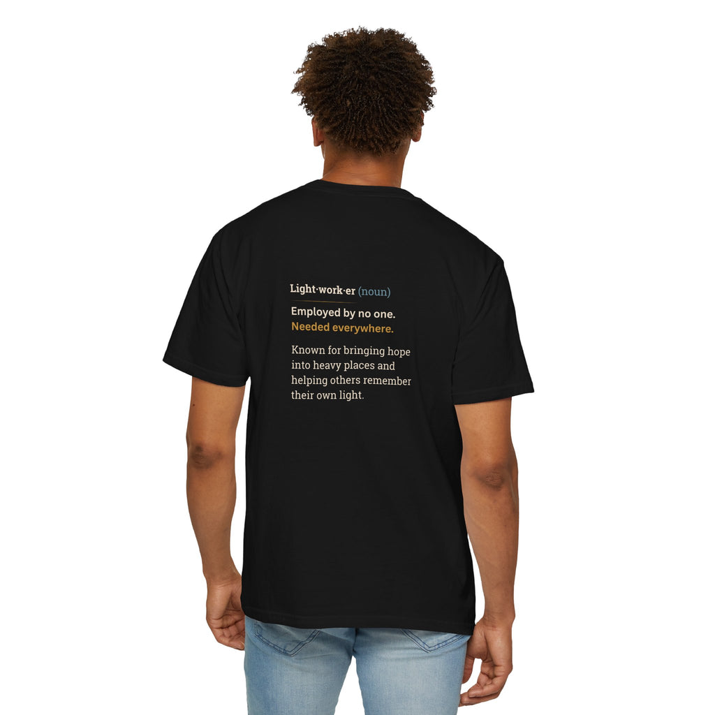 Lightworker Definition T-Shirt — Inspirational Back-Print Tee for Healers & Empaths