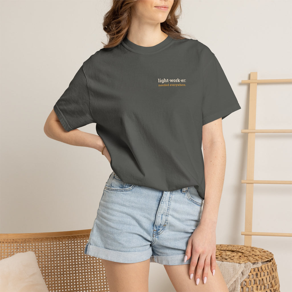 Lightworker Definition T-Shirt — Inspirational Back-Print Tee for Healers & Empaths