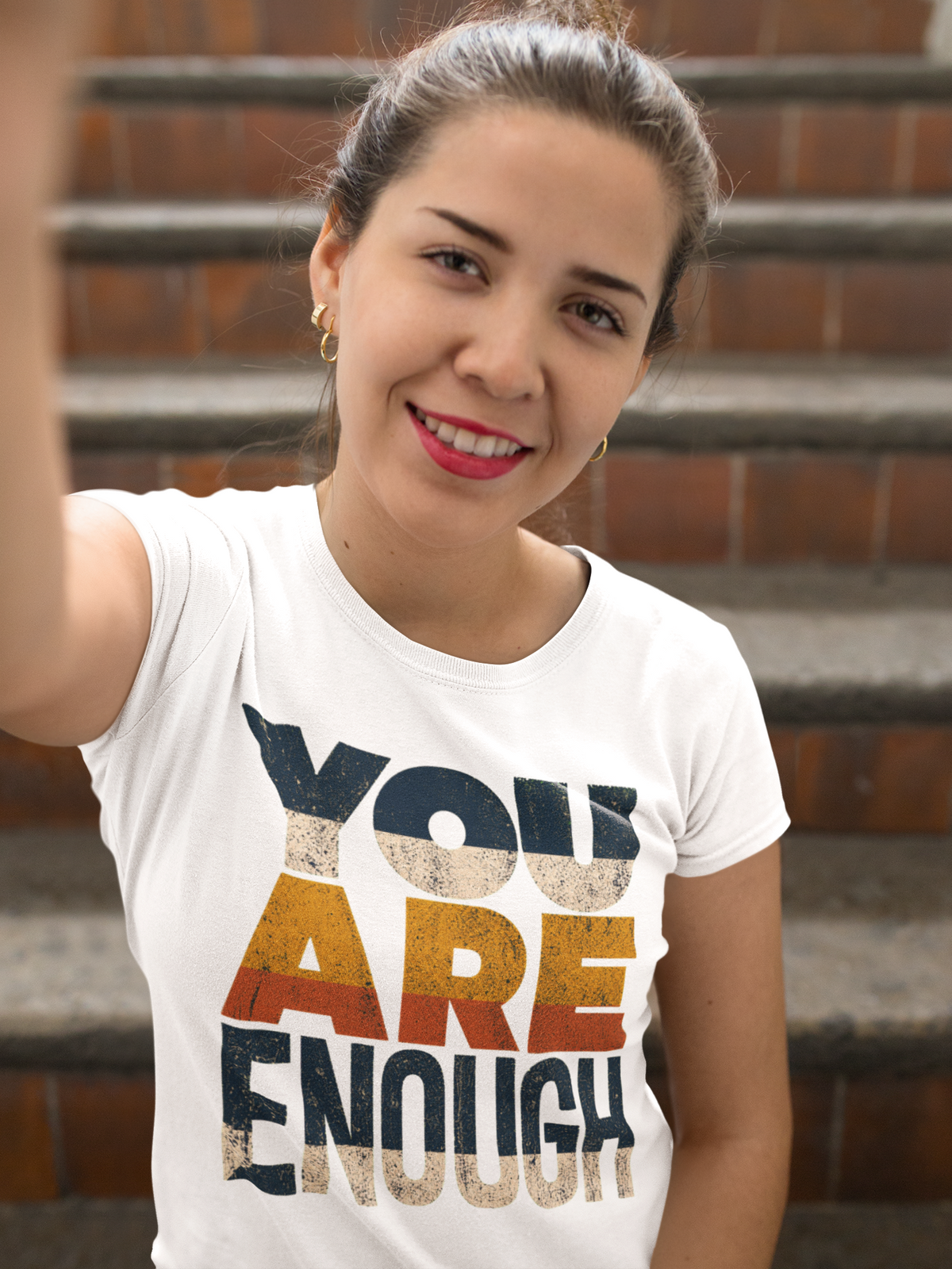 You Are Enough Shirt – Inspirational Vintage Graphic Tee