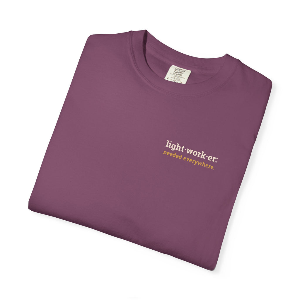 Lightworker Definition T-Shirt — Inspirational Back-Print Tee for Healers & Empaths