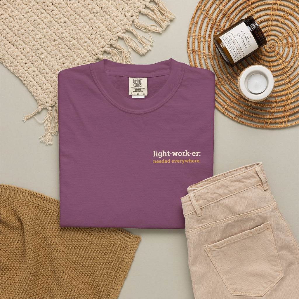 Lightworker Definition T-Shirt — Inspirational Back-Print Tee for Healers & Empaths