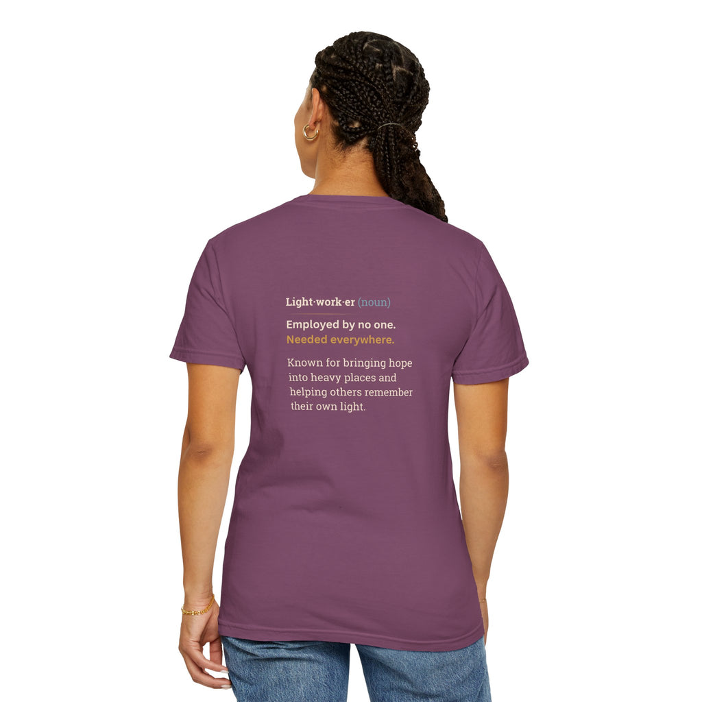 Lightworker Definition T-Shirt — Inspirational Back-Print Tee for Healers & Empaths