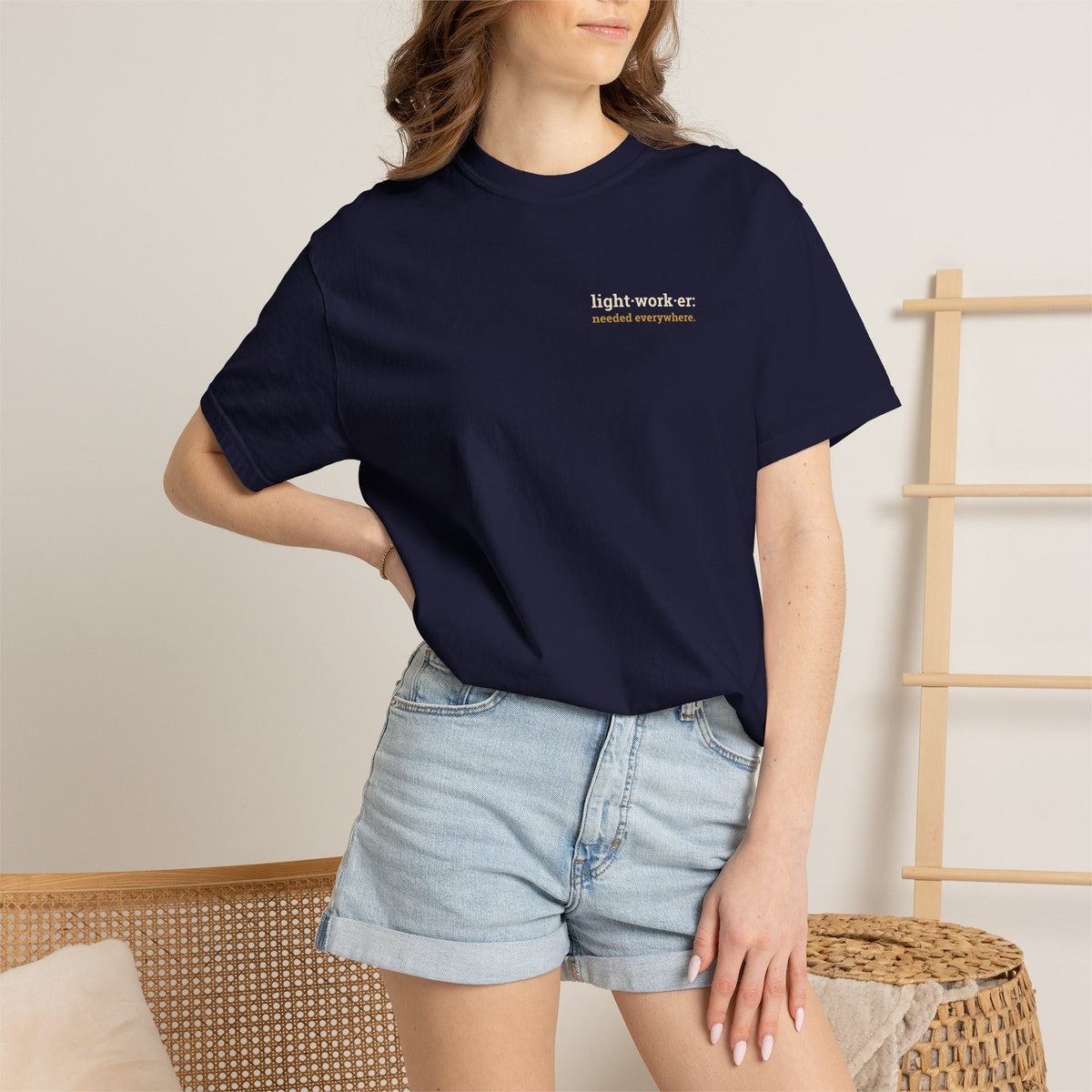 Lightworker Definition T-Shirt — Inspirational Back-Print Tee for Healers & Empaths