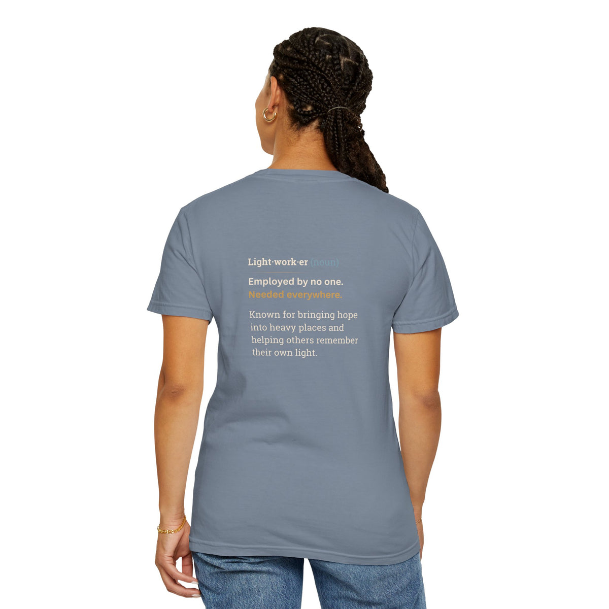 Lightworker Definition T-Shirt — Inspirational Back-Print Tee for Healers & Empaths