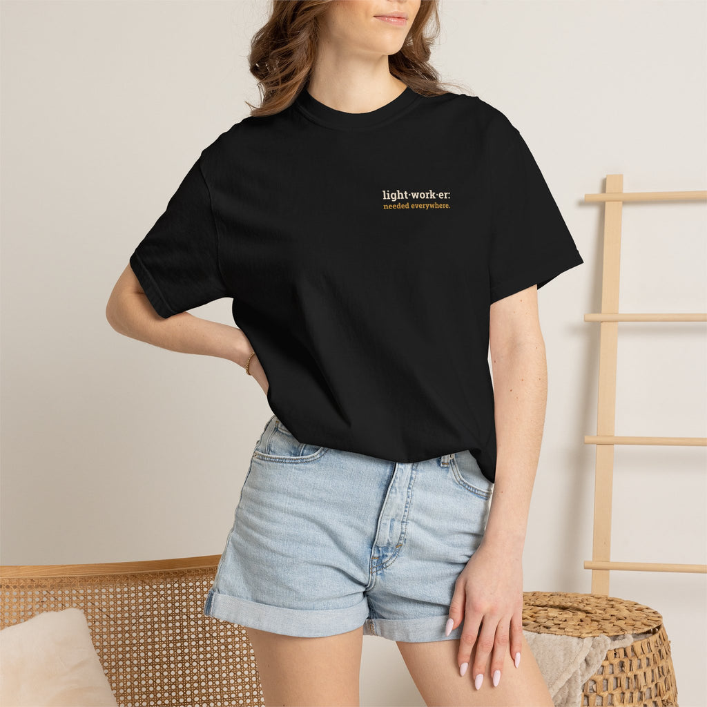 Lightworker Definition T-Shirt — Inspirational Back-Print Tee for Healers & Empaths