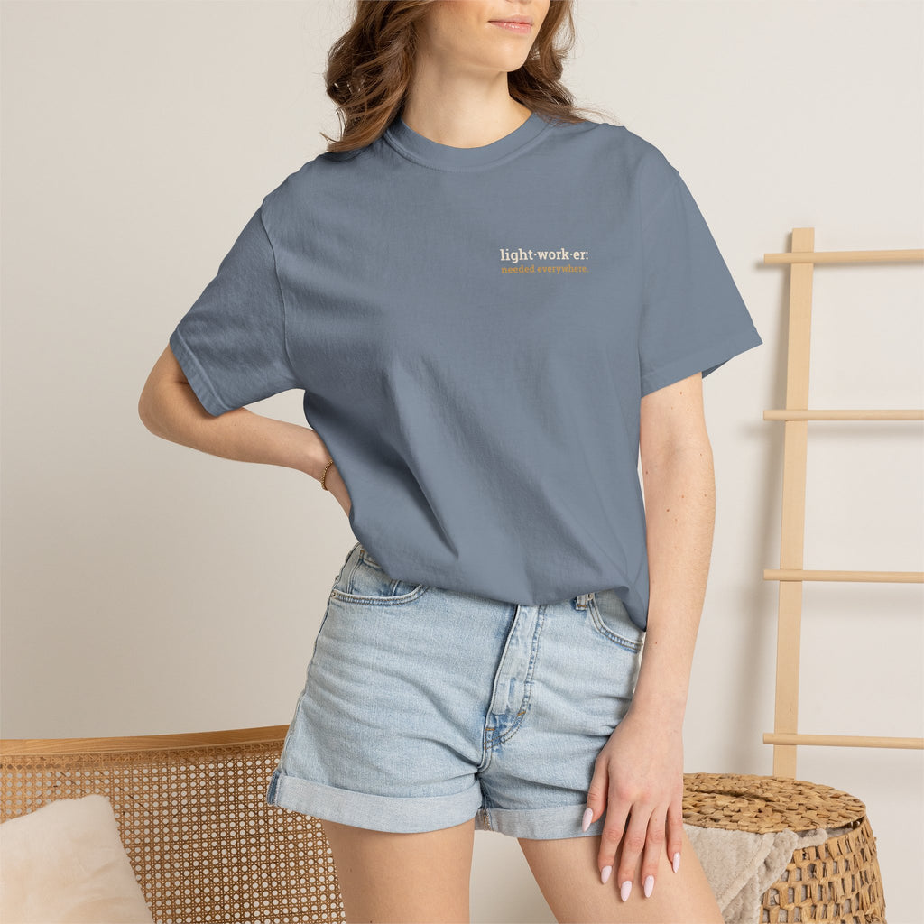 Lightworker Definition T-Shirt — Inspirational Back-Print Tee for Healers & Empaths
