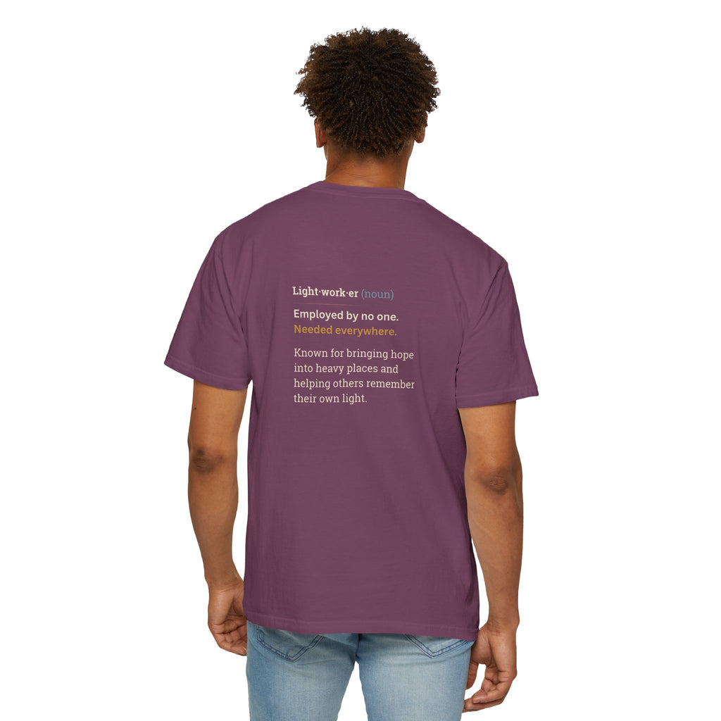 Lightworker Definition T-Shirt — Inspirational Back-Print Tee for Healers & Empaths