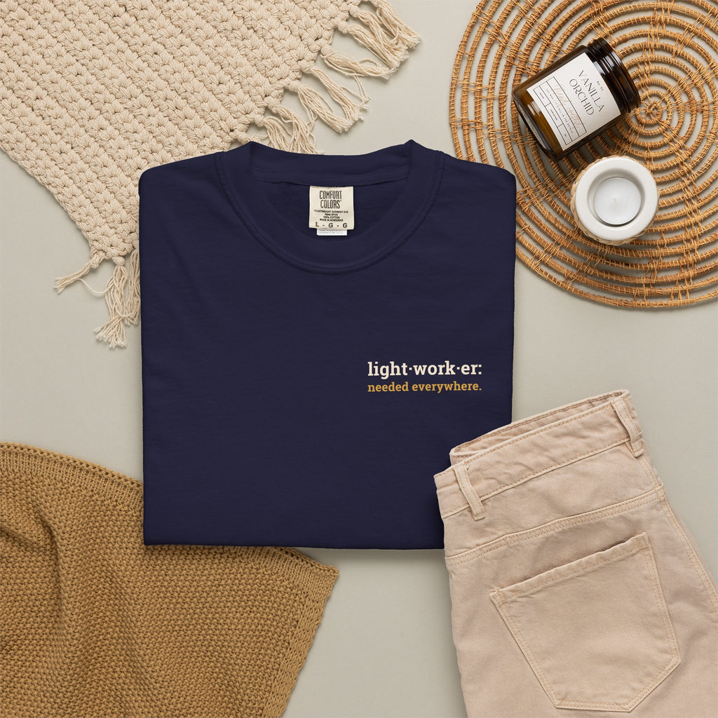 Lightworker Definition T-Shirt — Inspirational Back-Print Tee for Healers & Empaths