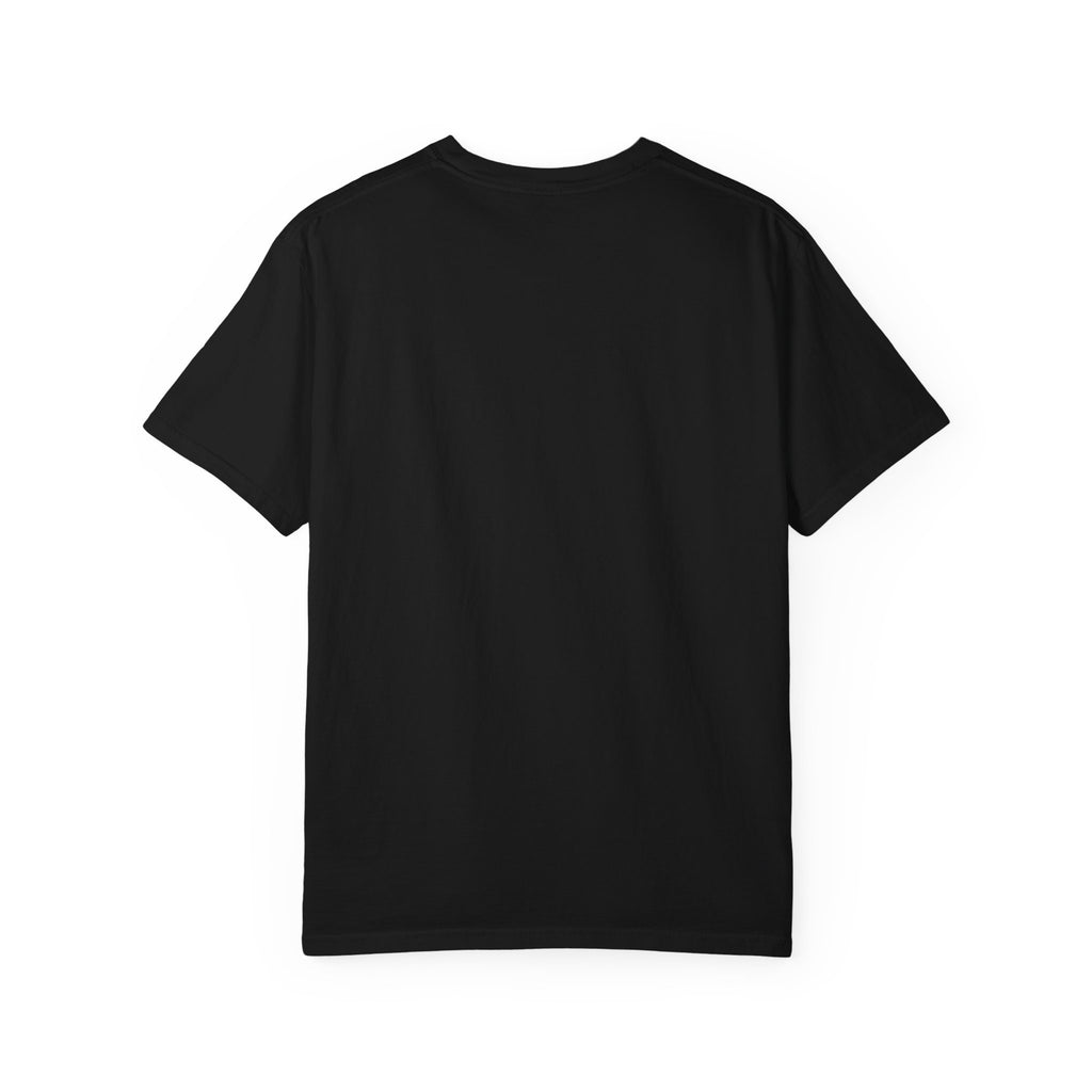 SIGH Graphic Tee — "Just Let It Out. Breathe." Relaxed Retro Stripe Shirt