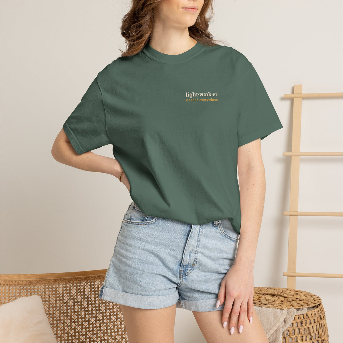 Lightworker Definition T-Shirt — Inspirational Back-Print Tee for Healers & Empaths