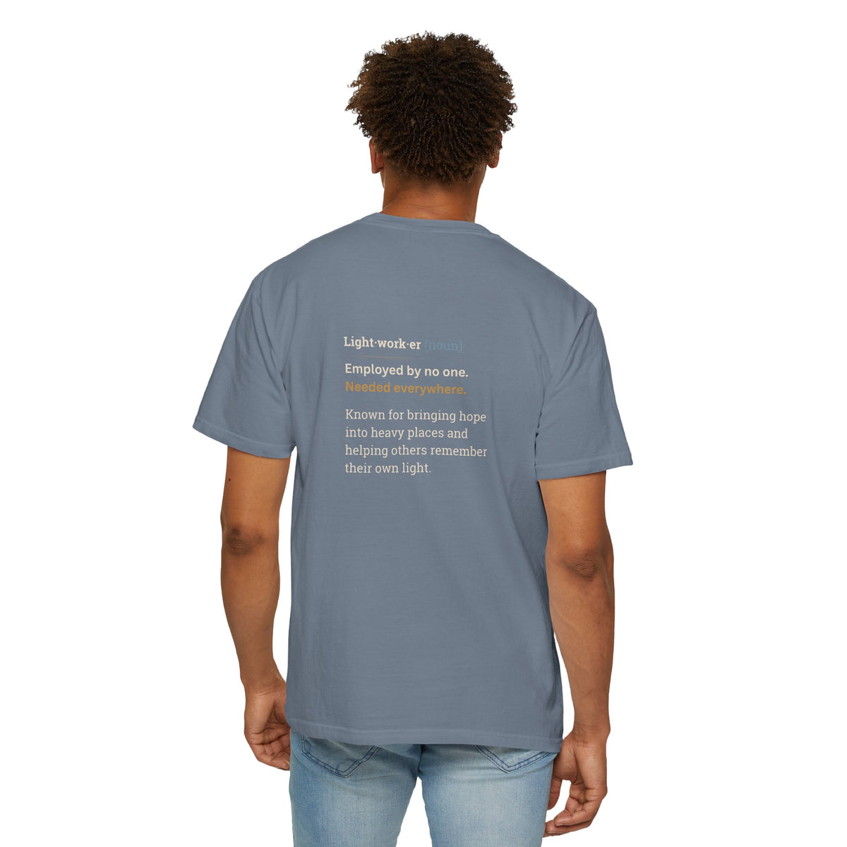 Lightworker Definition T-Shirt — Inspirational Back-Print Tee for Healers & Empaths