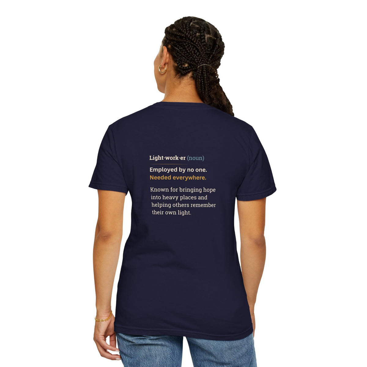 Lightworker Definition T-Shirt — Inspirational Back-Print Tee for Healers & Empaths