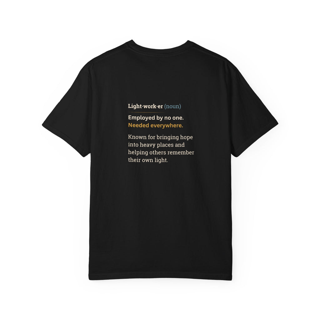Lightworker Definition T-Shirt — Inspirational Back-Print Tee for Healers & Empaths
