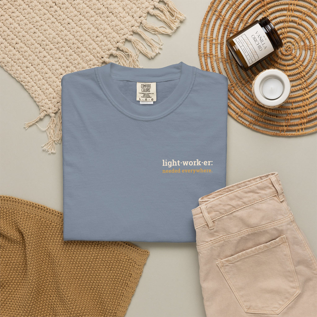 Lightworker Definition T-Shirt — Inspirational Back-Print Tee for Healers & Empaths